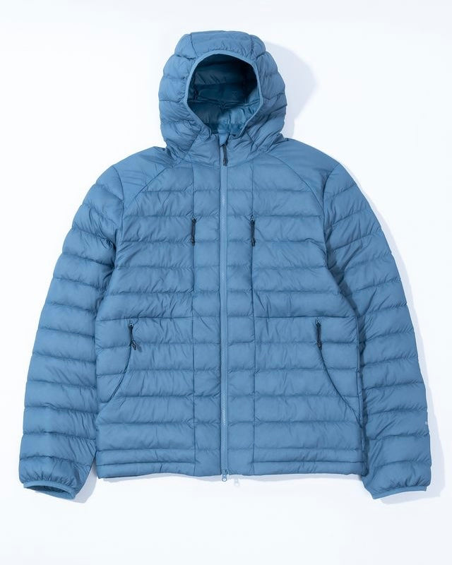 【HIKING PATROL】HORIZON UL 800FP HOODED DOWN JACKET - SLATE BLUE
