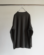 Load image into Gallery viewer, [ANCELLM] C/R CREW NECK LS SHIRT - F.BLACK

