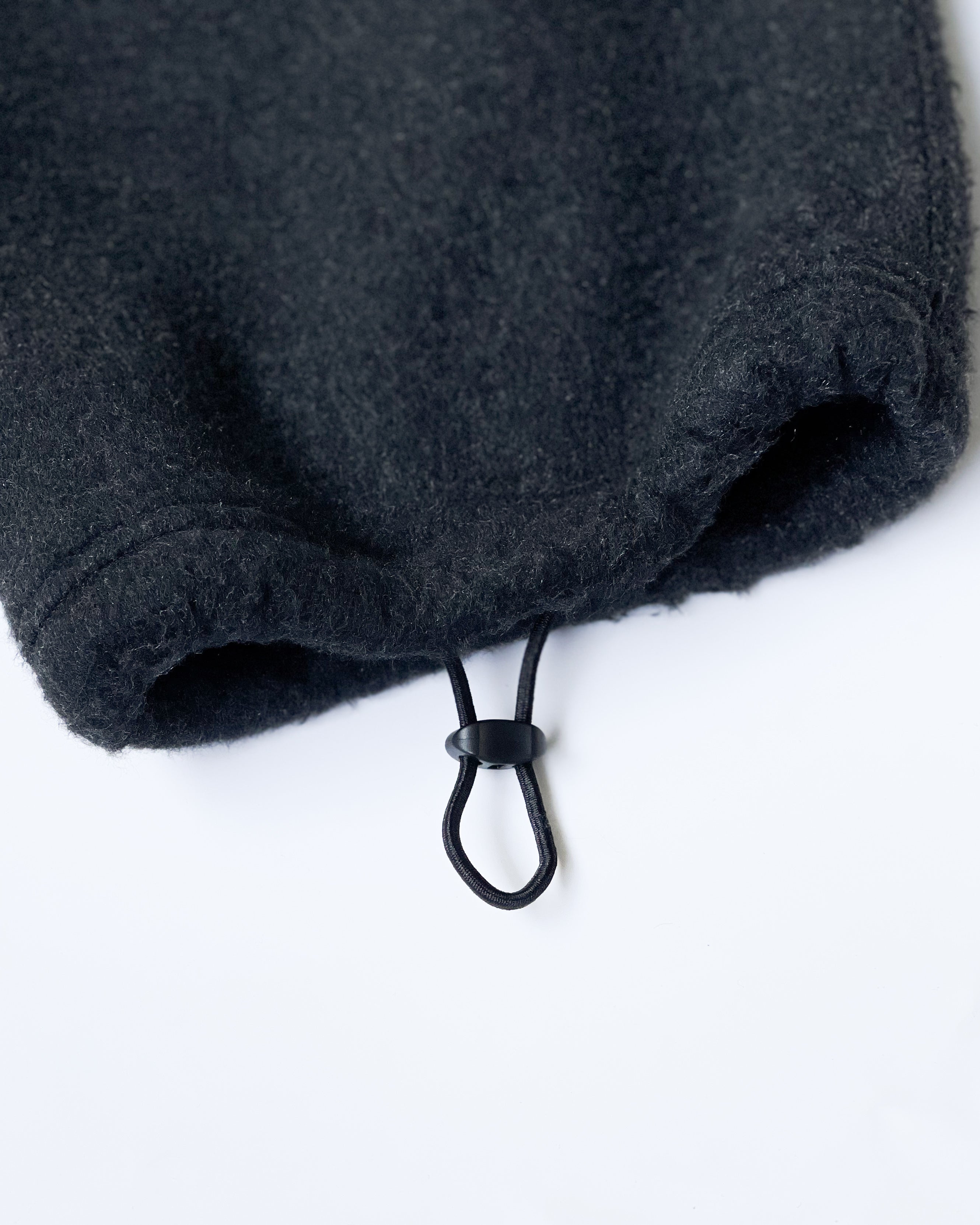 【blurhms】PE/SILK FLEECE PANTS - HEATHE BLACK