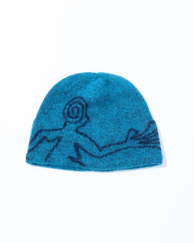 【HIKING PATROL】EXPLORATION MOHAIR MIXED BEANIE - BLUE