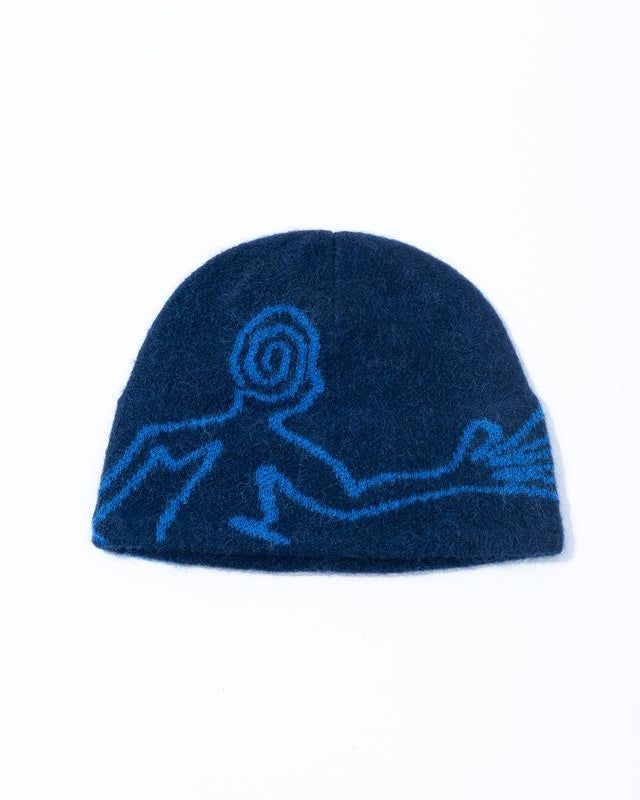 【HIKING PATROL】EXPLORATION MOHAIR MIXED BEANIE - DK NAVY