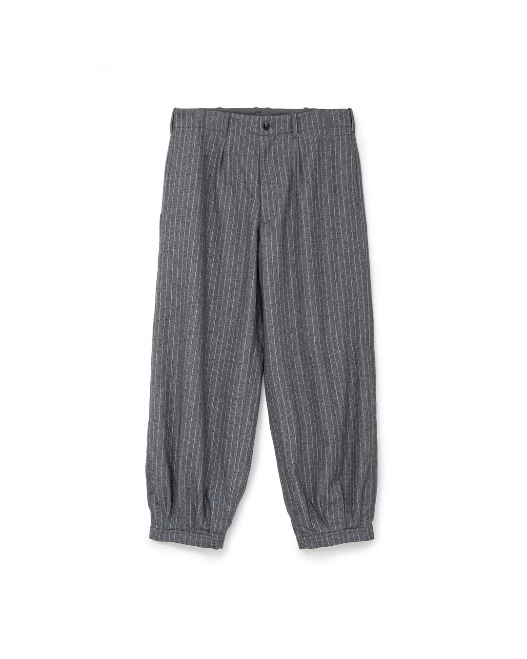 【SOL】PIN-STRIPE BALLOON PANTS - GRAY