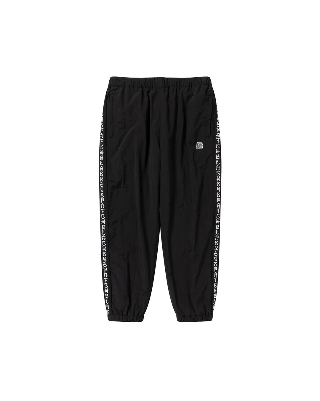 [BLACKEYEPATCH] KANJI TAPED NYLON TRACK PANTS - BLACK