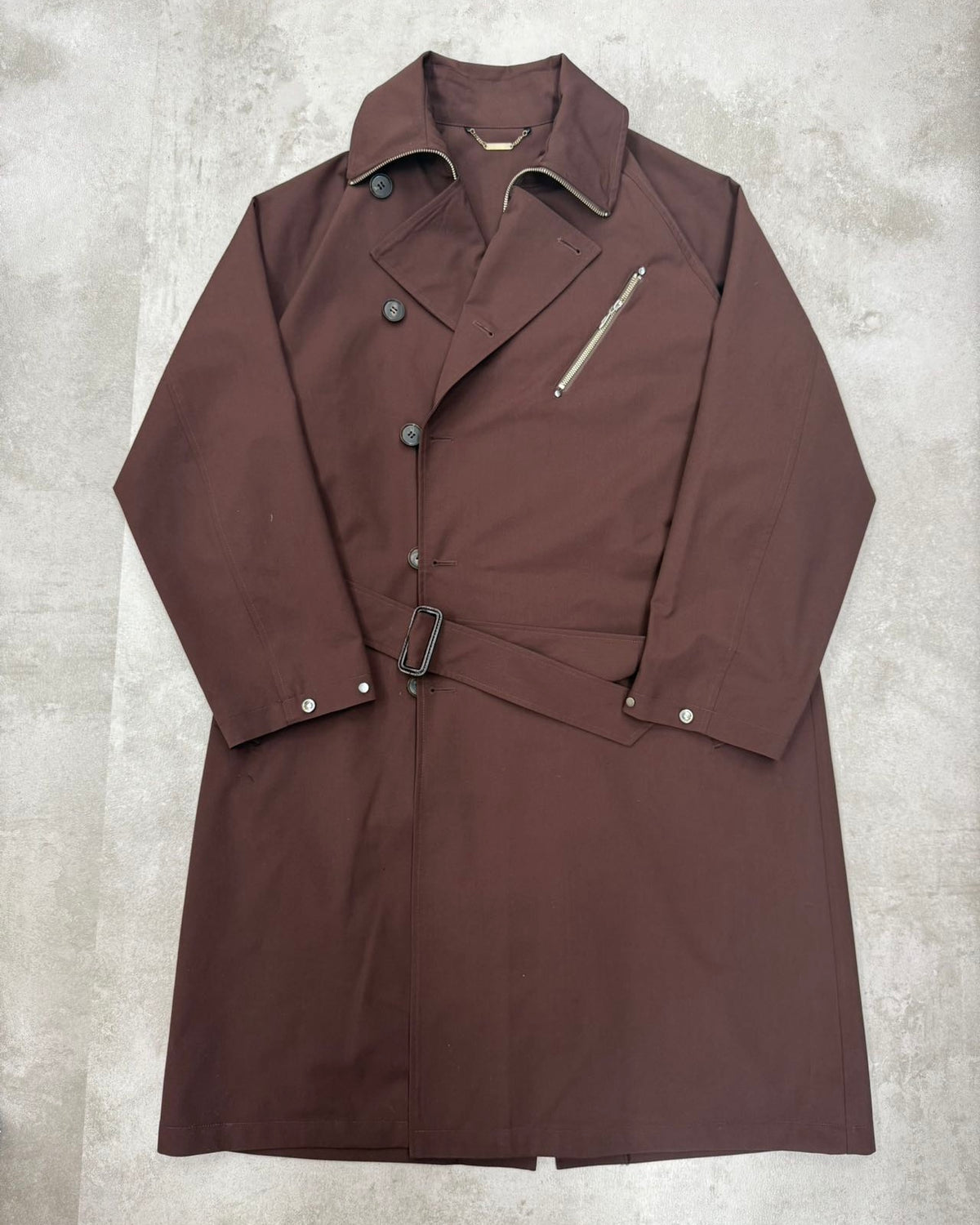 [PASTOR NOVA] VENTUS ZIP TRENCH COAT - BROWN