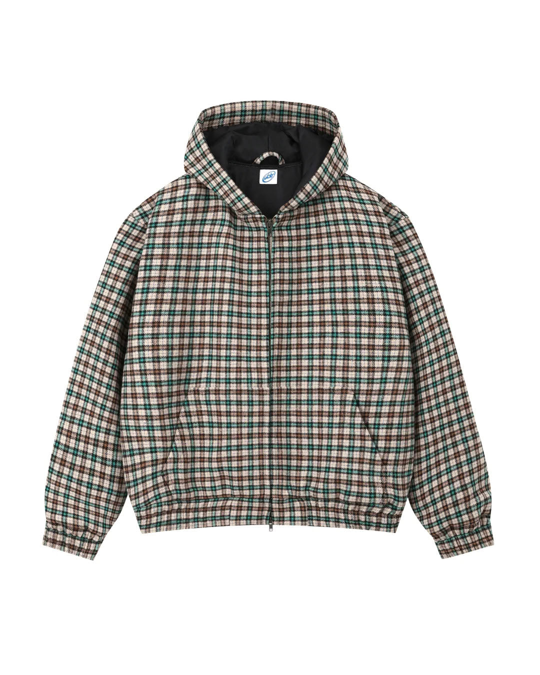 【WOKE EDGE】WOOL CHECKED JACKET - BROWN