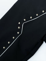 Load image into Gallery viewer, [ICE &amp; TECHNO] STUDDED SHELL JACKET - BLACK
