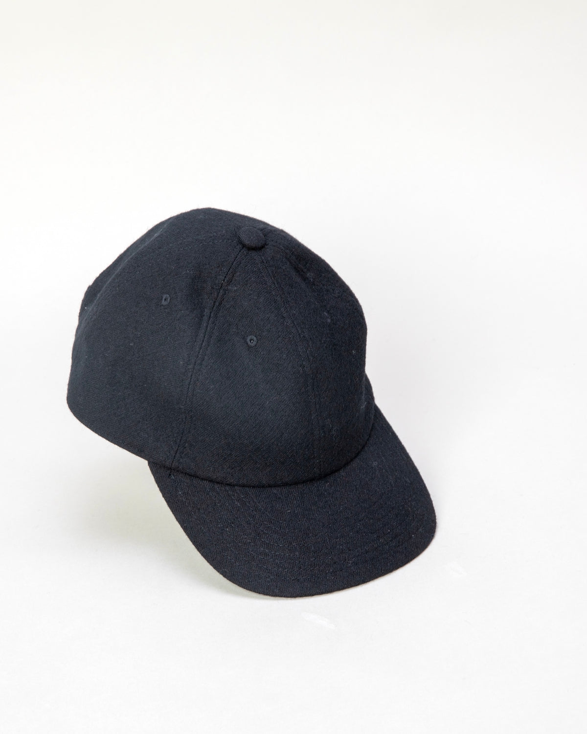 【ERA.】SHUKUJU WOOL 6 PANEL CAP - BLACK