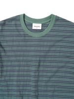 Load image into Gallery viewer, [THISISNEVERTHAT] MICRO STRIPED TEE - NAVY 
