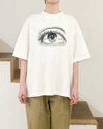 Load image into Gallery viewer, [blurhms ROOTSTOCK] EYE PRINT TEE WIDE - WHITE
