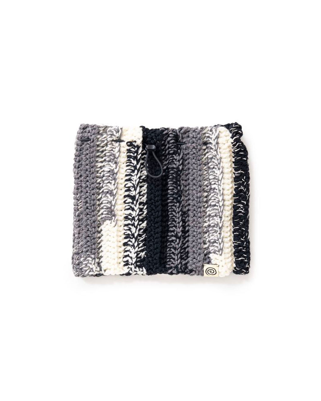【SOL】HAND-KNITTED NECK WARMER - GRAY MIX