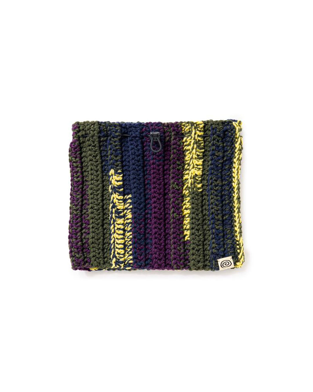 【SOL】HAND-KNITTED NECK WARMER - NAVY MIX