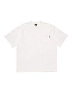 【LQQK STUDIO】S/S RUGBY WEIGHT POCKET TEE - WHITE