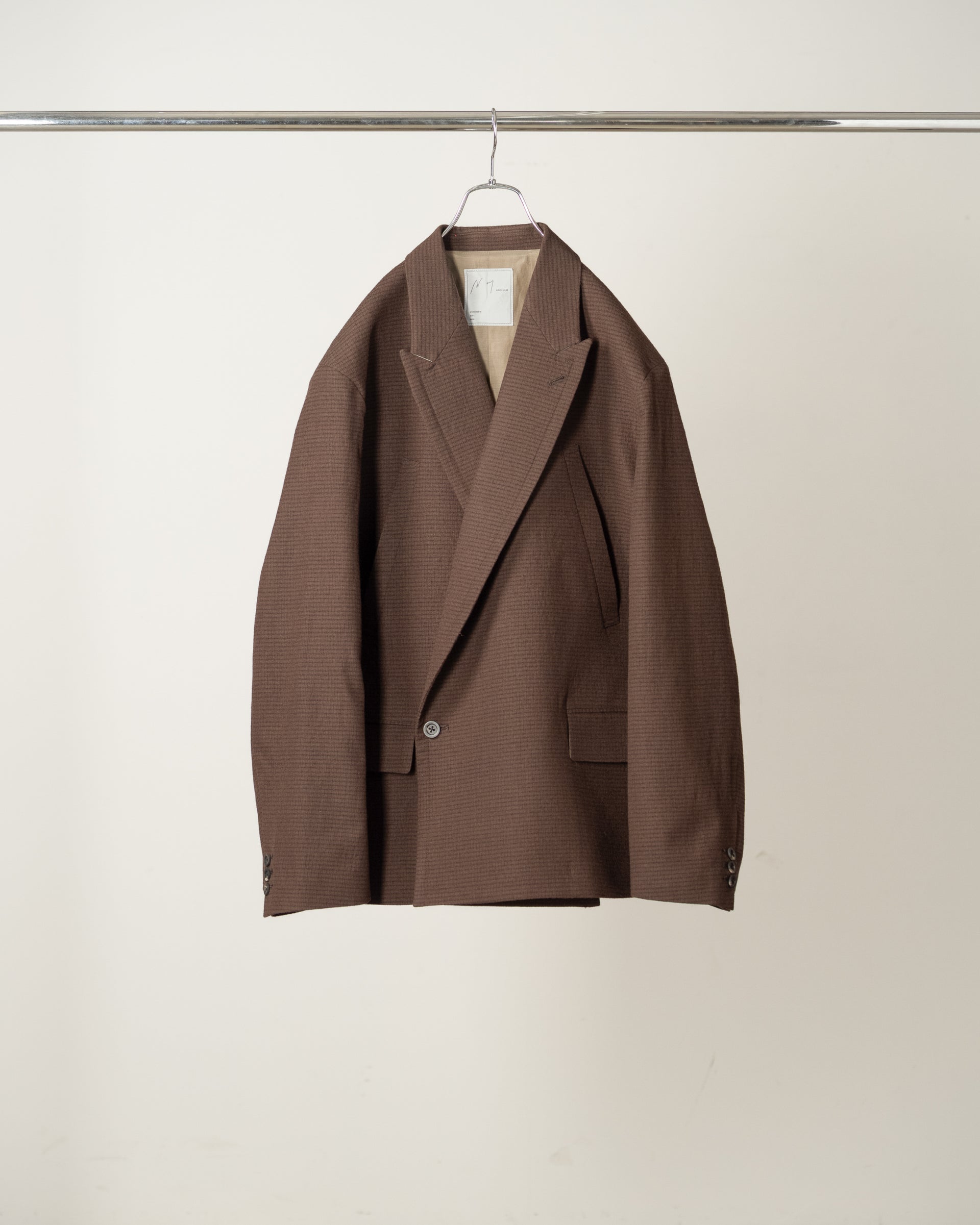 ANCELLM DOUBLE TAILORED JACKET - GRAPH CHECK