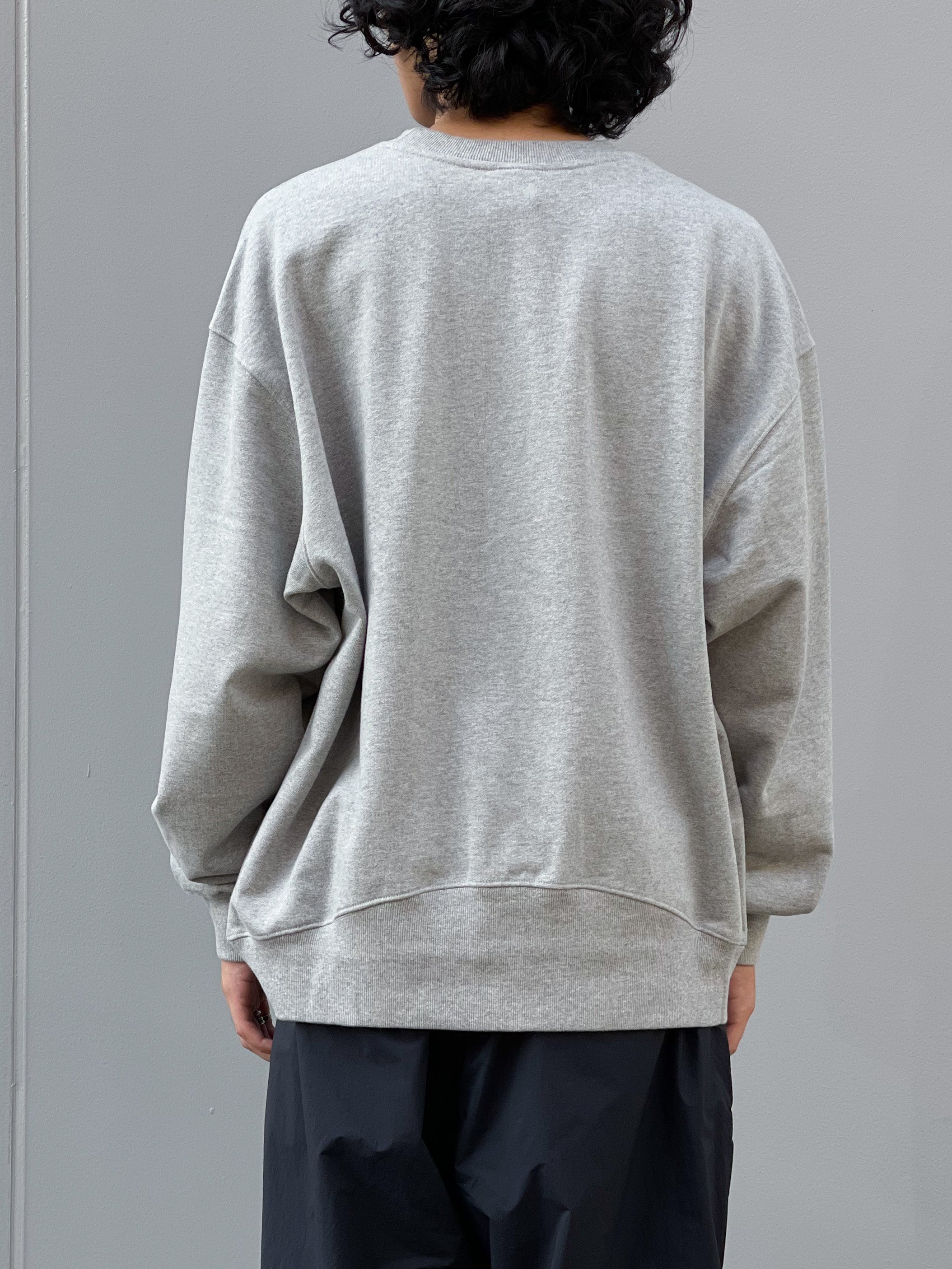 【P.A.M.】P.A.M WORLD CREW NECK SWEAT - GREY MARLE