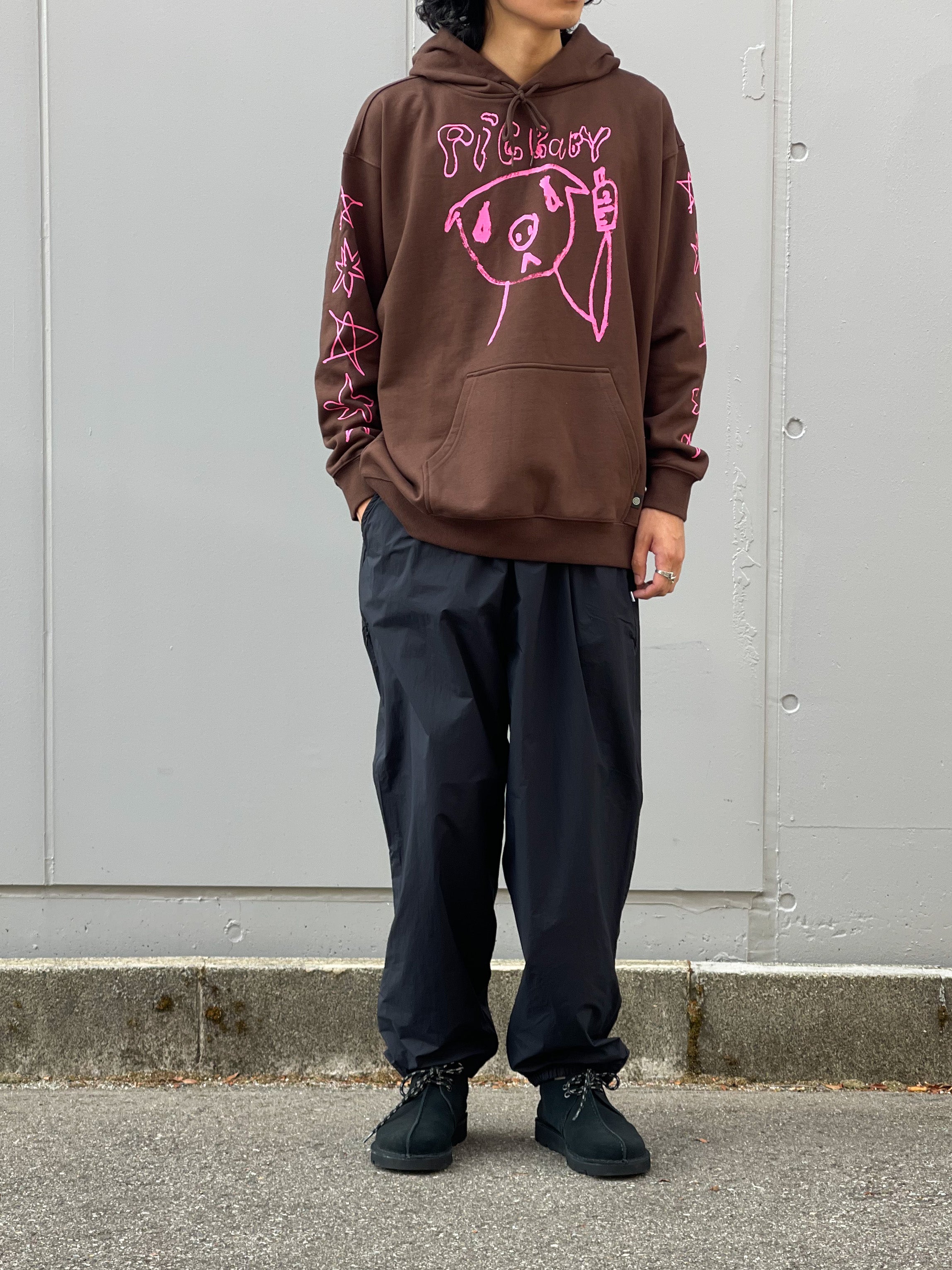 【P.A.M.】PIG BABY X P.A.M. HOODED SWEAT - DIRT