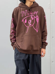 【P.A.M.】PIG BABY X P.A.M. HOODED SWEAT - DIRT