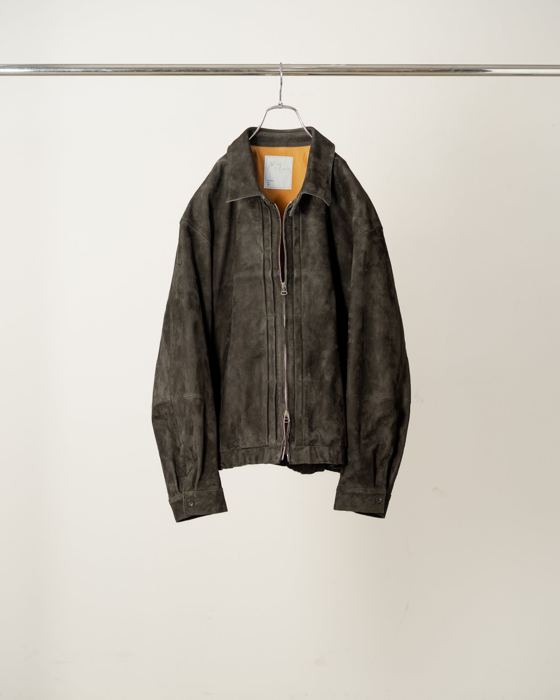【ANCELLM】GEEP TUCK JACKET - BLACK