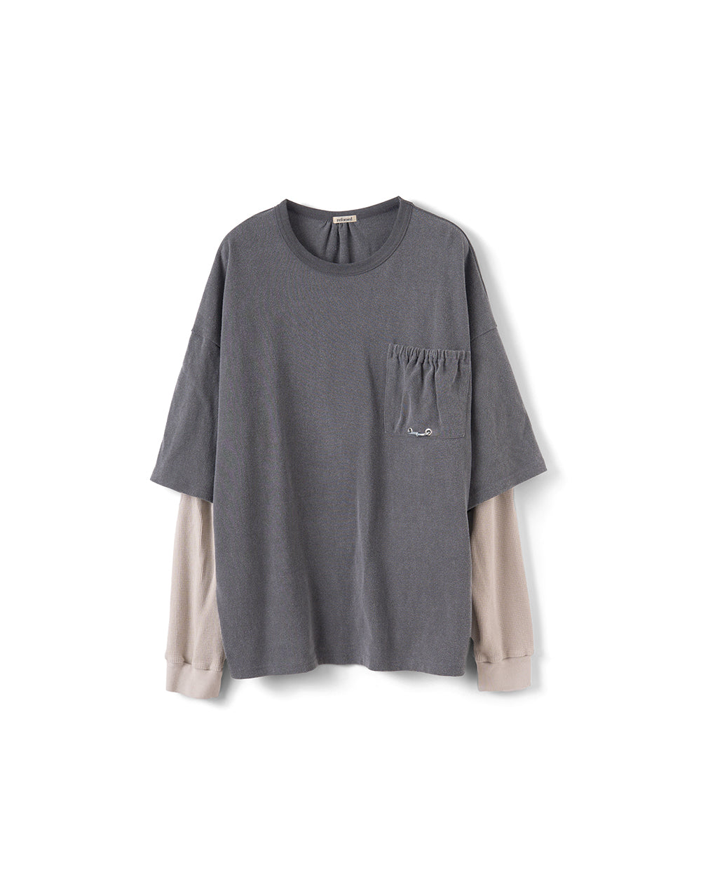 [REFOMED] FRESH MAN L/S TEE - CHARCOAL