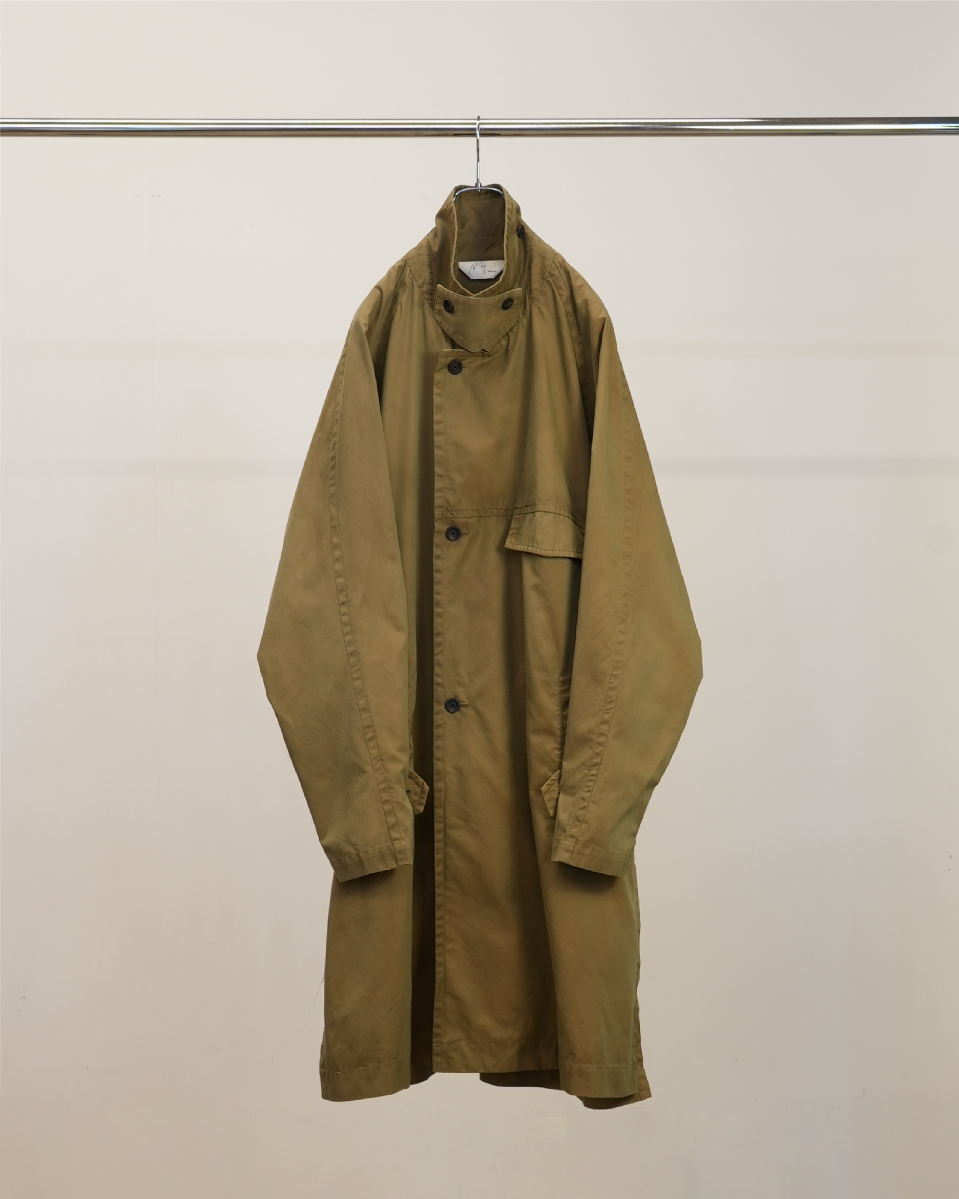 【ANCELLM】SINGLE BREASTED COLLAR COAT - BEIGE