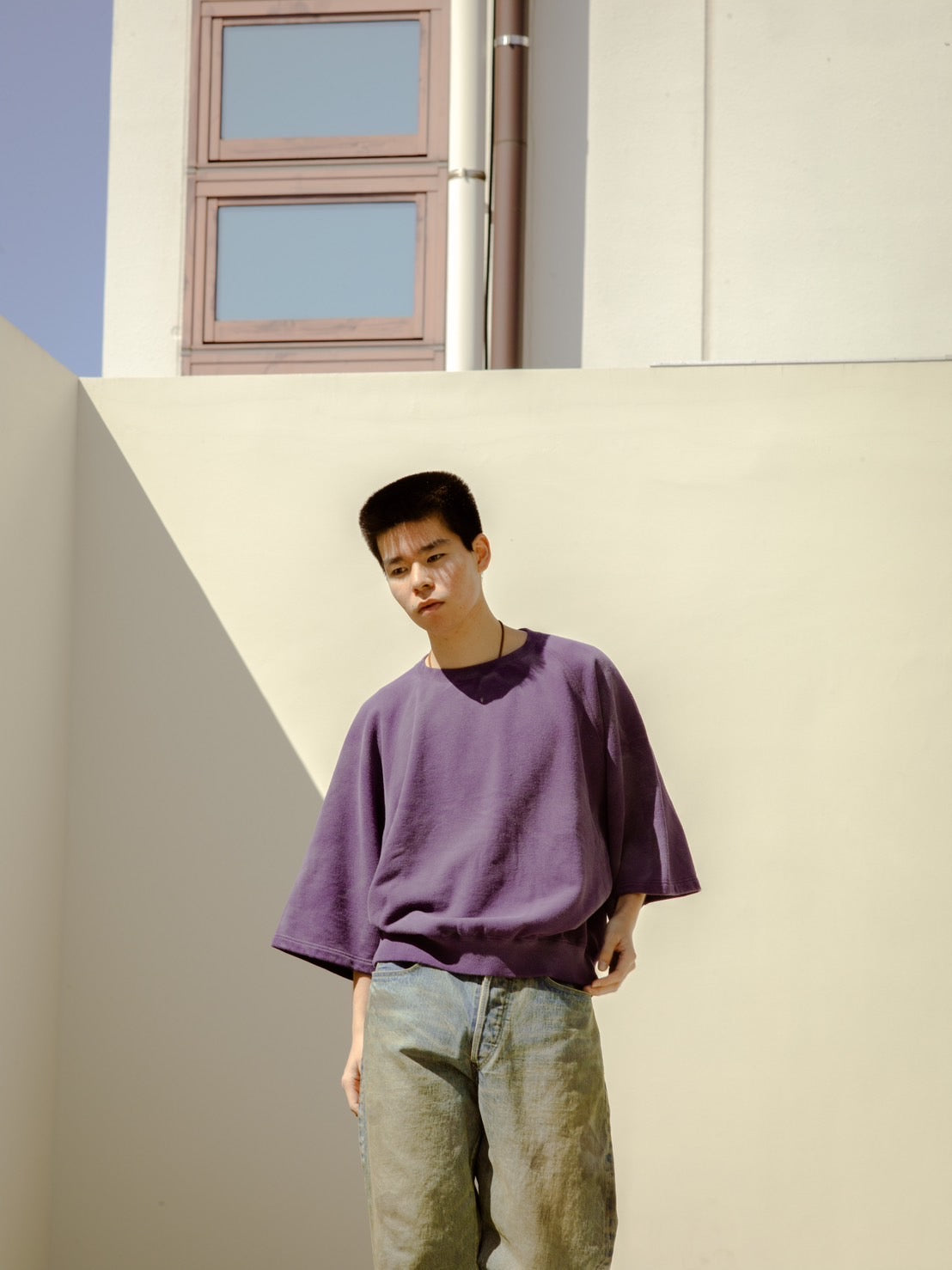 【REFOMED】10WASH S/S SWEATER PAN EXCLUSIVE - EX NAVY