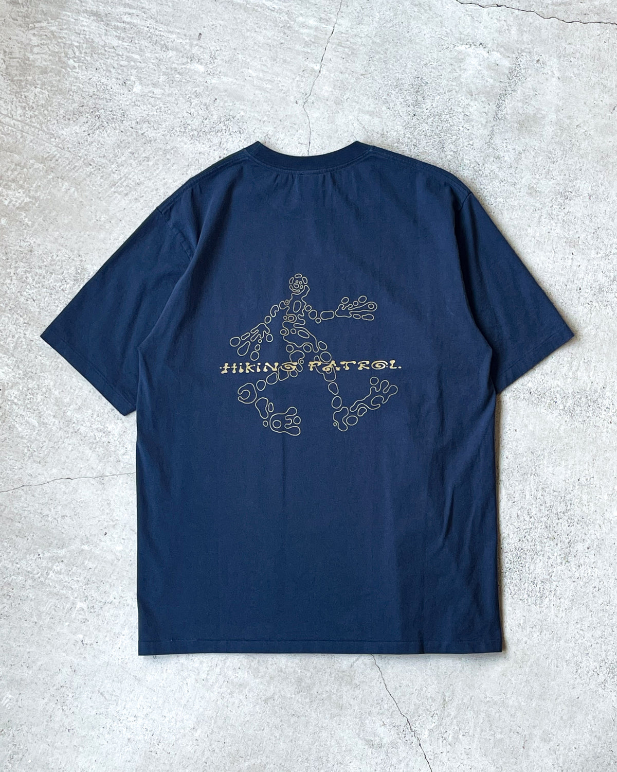 【HIKING PATROL】STONE S/S T-SHIRT - NAVY