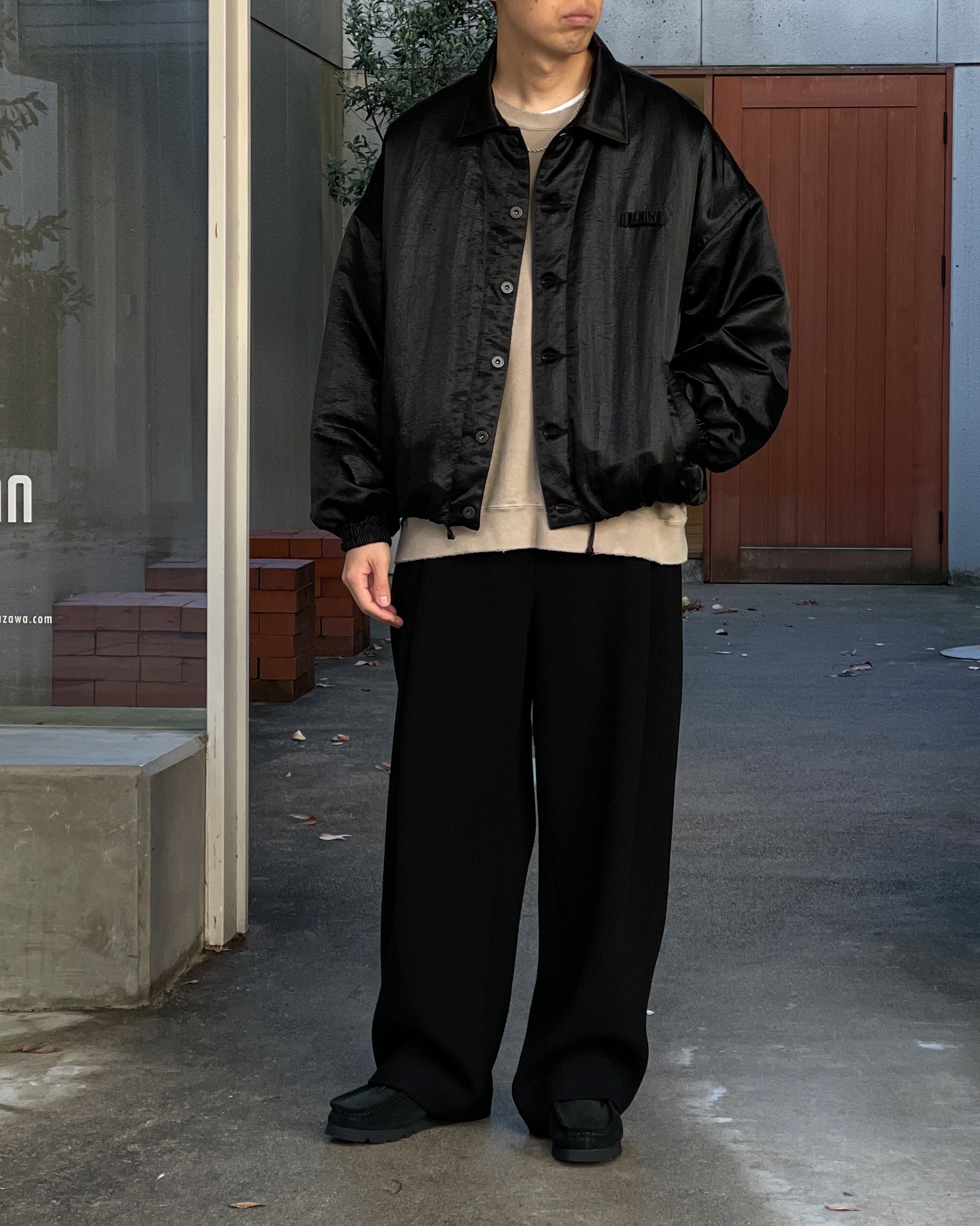 REFOMED】NEXT MAN NYLON JACKET - BLACK