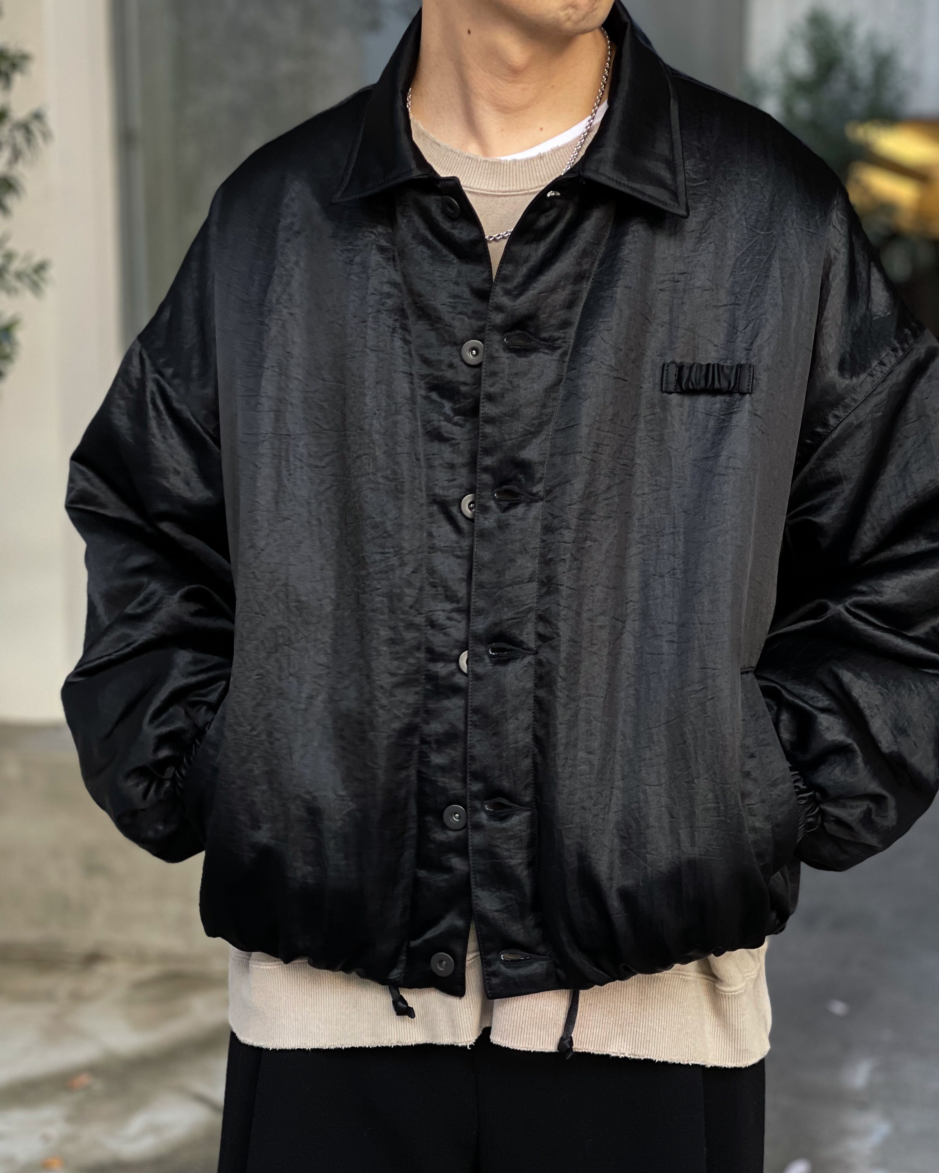 REFOMED】NEXT MAN NYLON JACKET - BLACK
