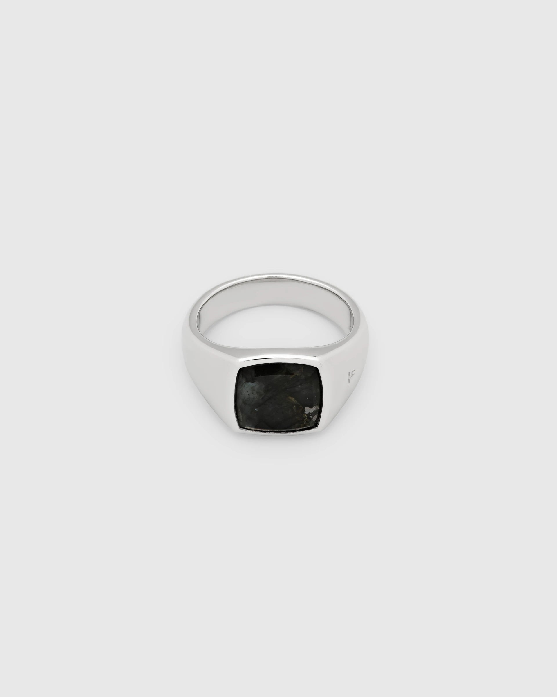 [TOM WOOD]KAY RING BLACK LARVIKITE