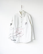 Load image into Gallery viewer, [OAMC] TOWER SHIRT/SCRIBBLE - WHITE 
