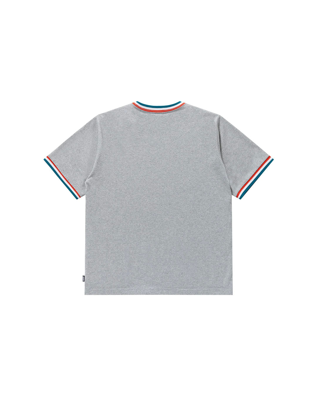 【BLACKEYEPATCH】SMALL OG LABEL RIB KNITTED TEE - HEATER GRAY