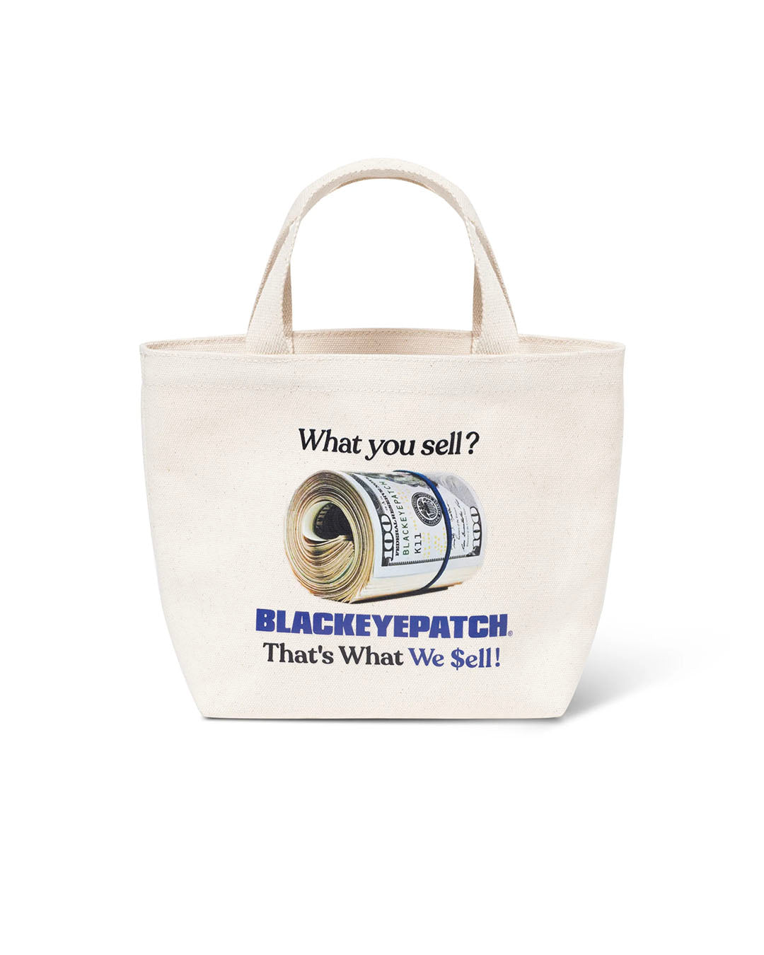 【BLACKEYEPATCH】WHAT WE SELL MINI TOTE BAG