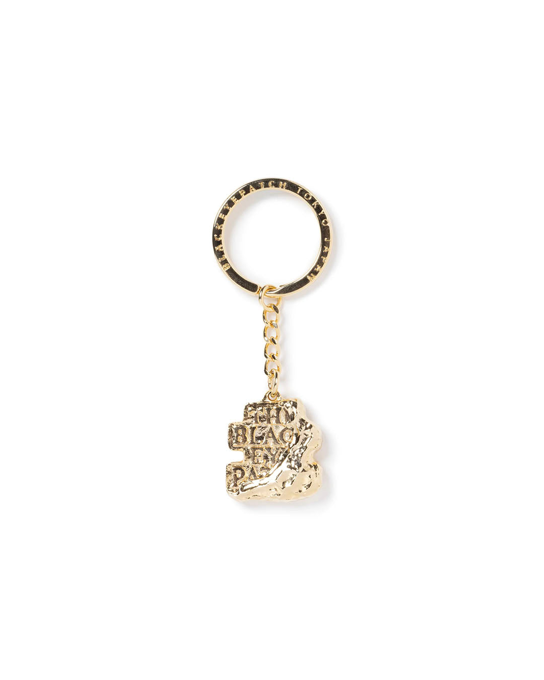 【BLACKEYEPATCH】BRICKED OG LABEL KEYCHAIN GOLD