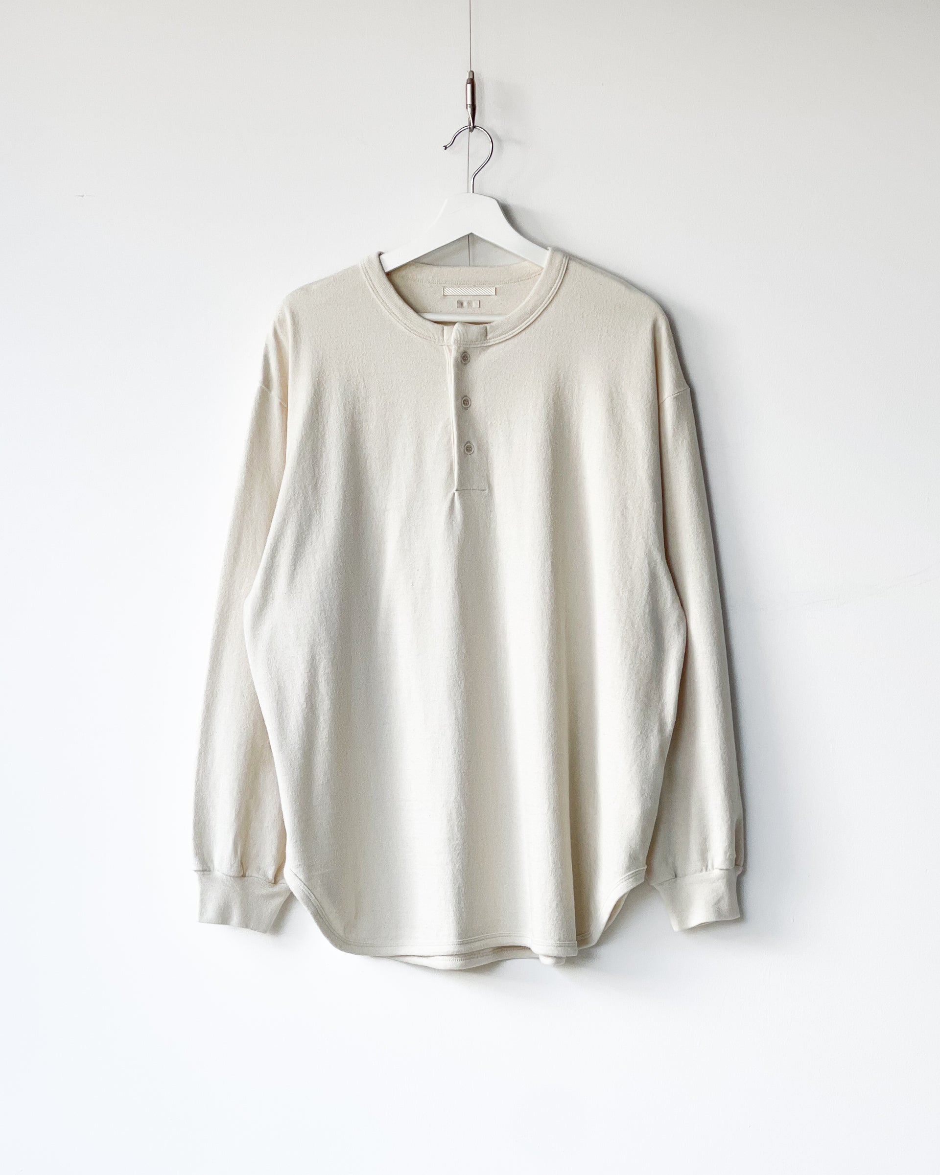 【blurhms】CO/SILK NEP BASEBALL HENRY - IVORY