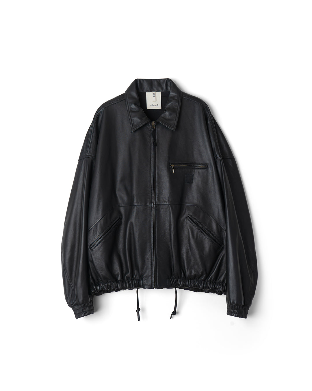 【REFOMED】CCU LEATHER WORK JACKET - BLACK