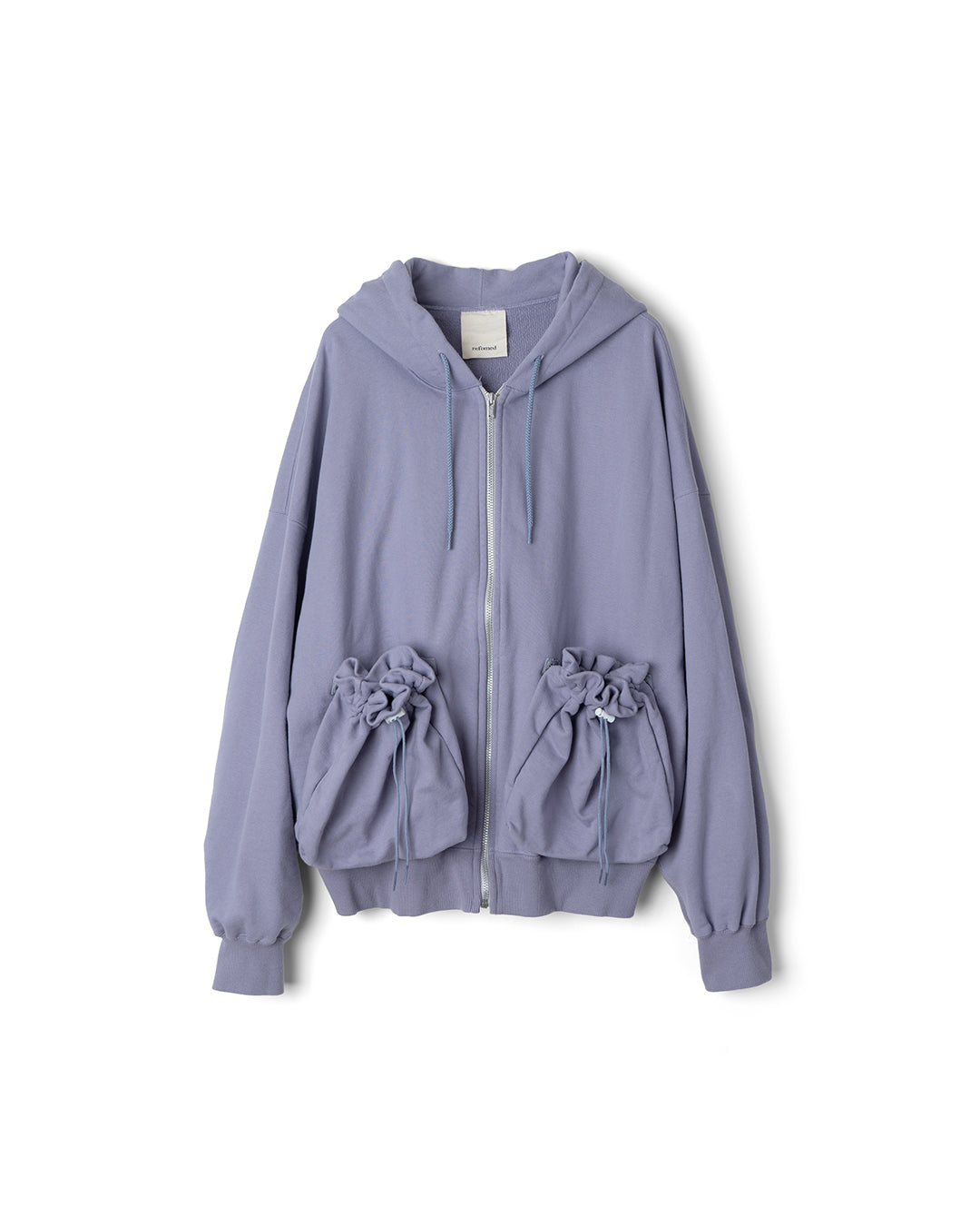 【REFOMED】"KINCHAKU" ZIPUP HOODIE - LAVENDER