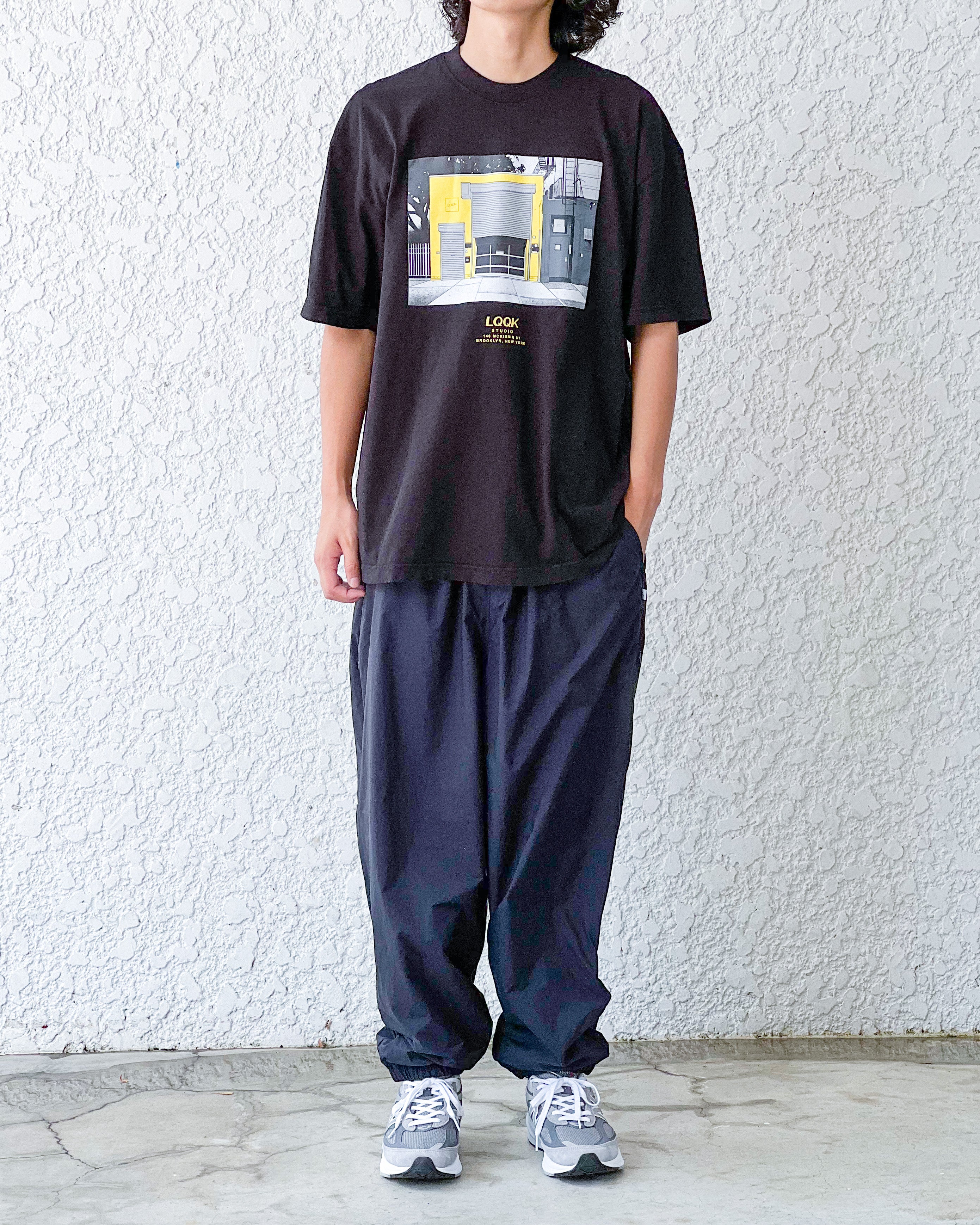 【LQQK STUDIO】DOM COREY SHORTSLEEVE TEE - BLACK