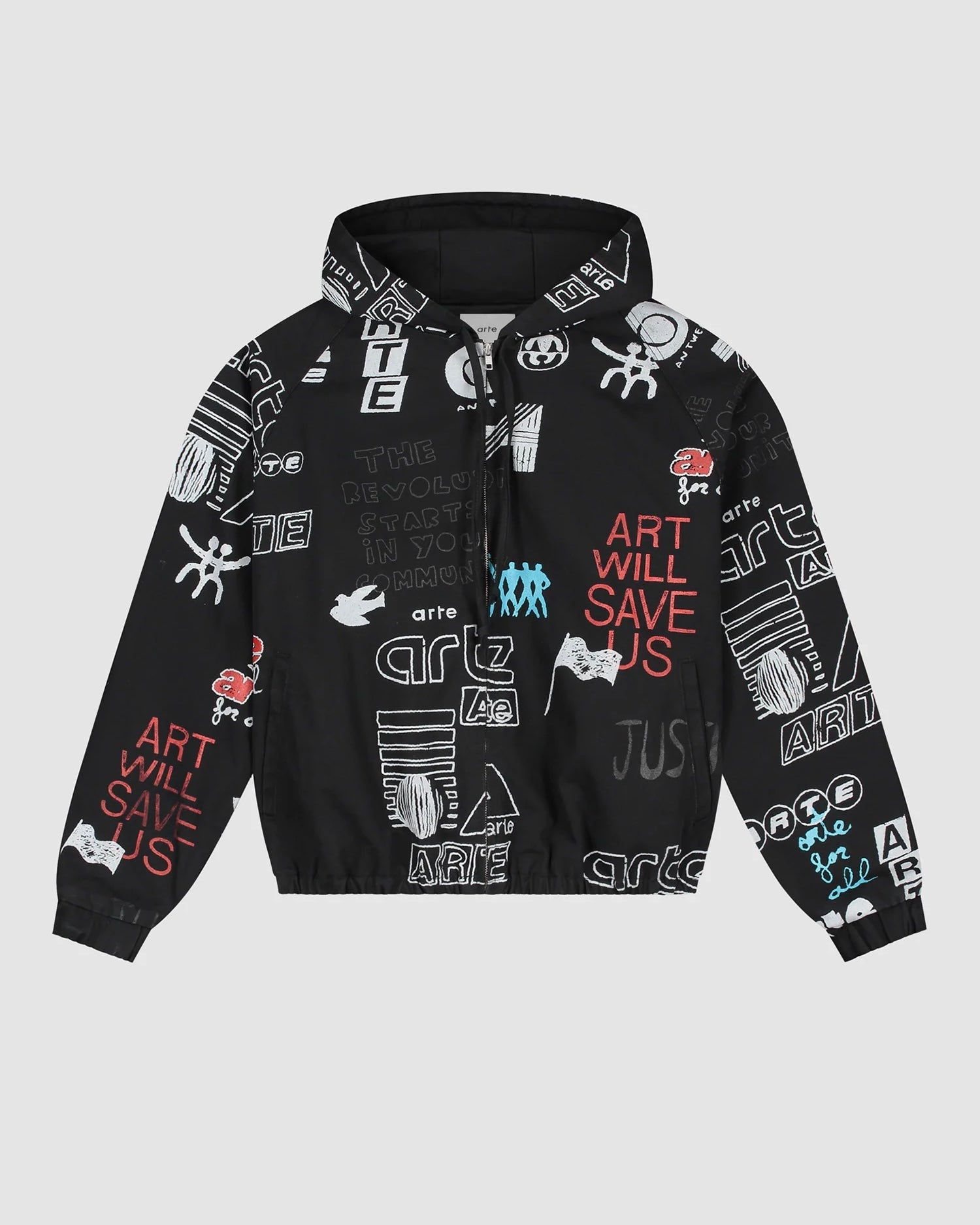 【ARTE ANTWERP】ART SAVES JACKET - BLACK