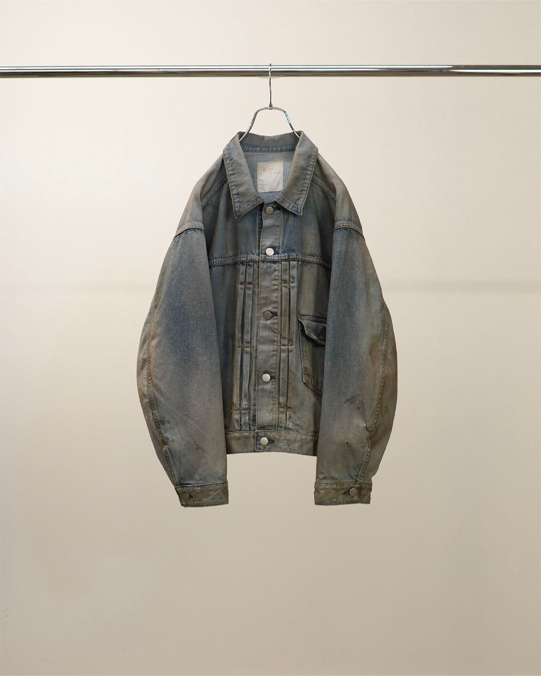 【ANCELLM】AGING DENIM JACKET - INDIGO
