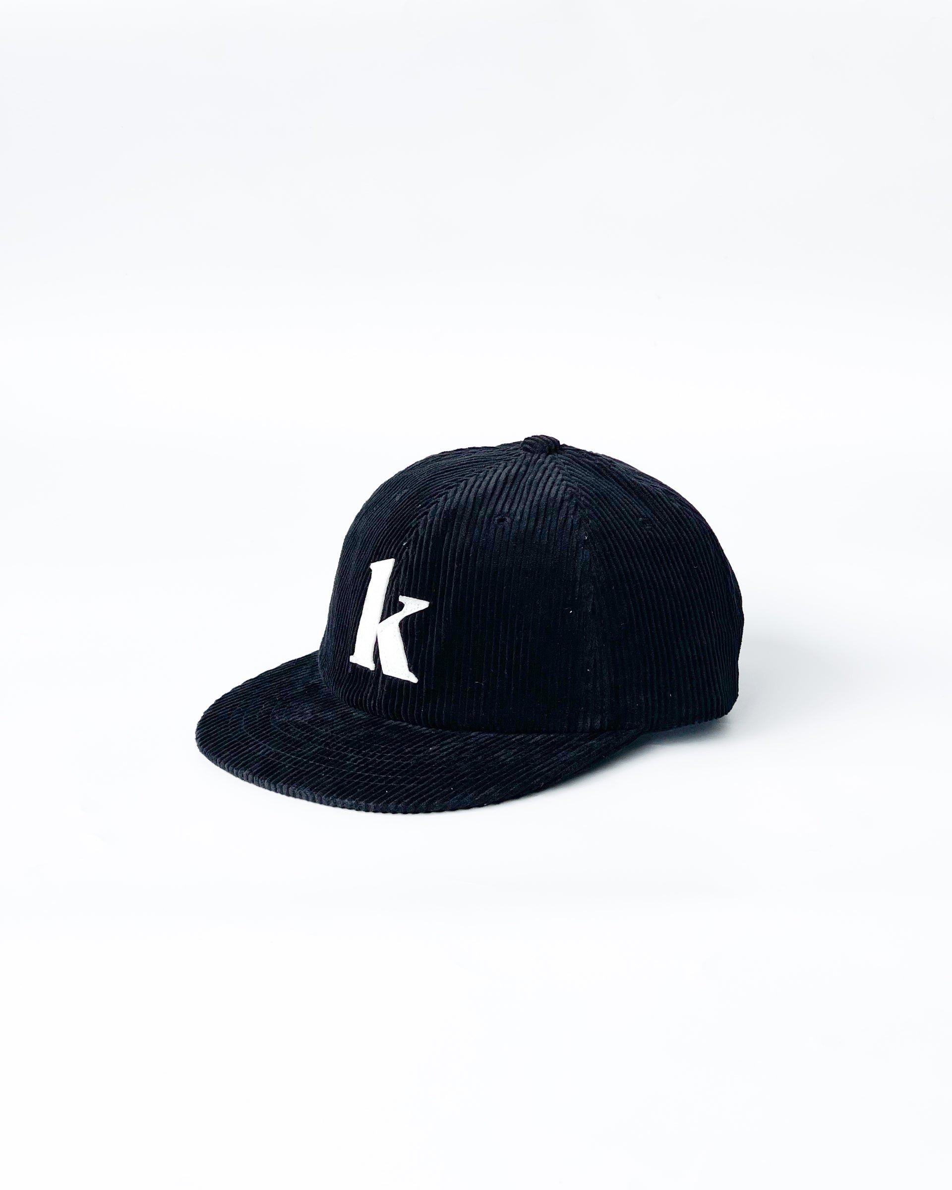 【KOMPAKT RECORD BAR】"K" CORDUROY CAP - BLACK