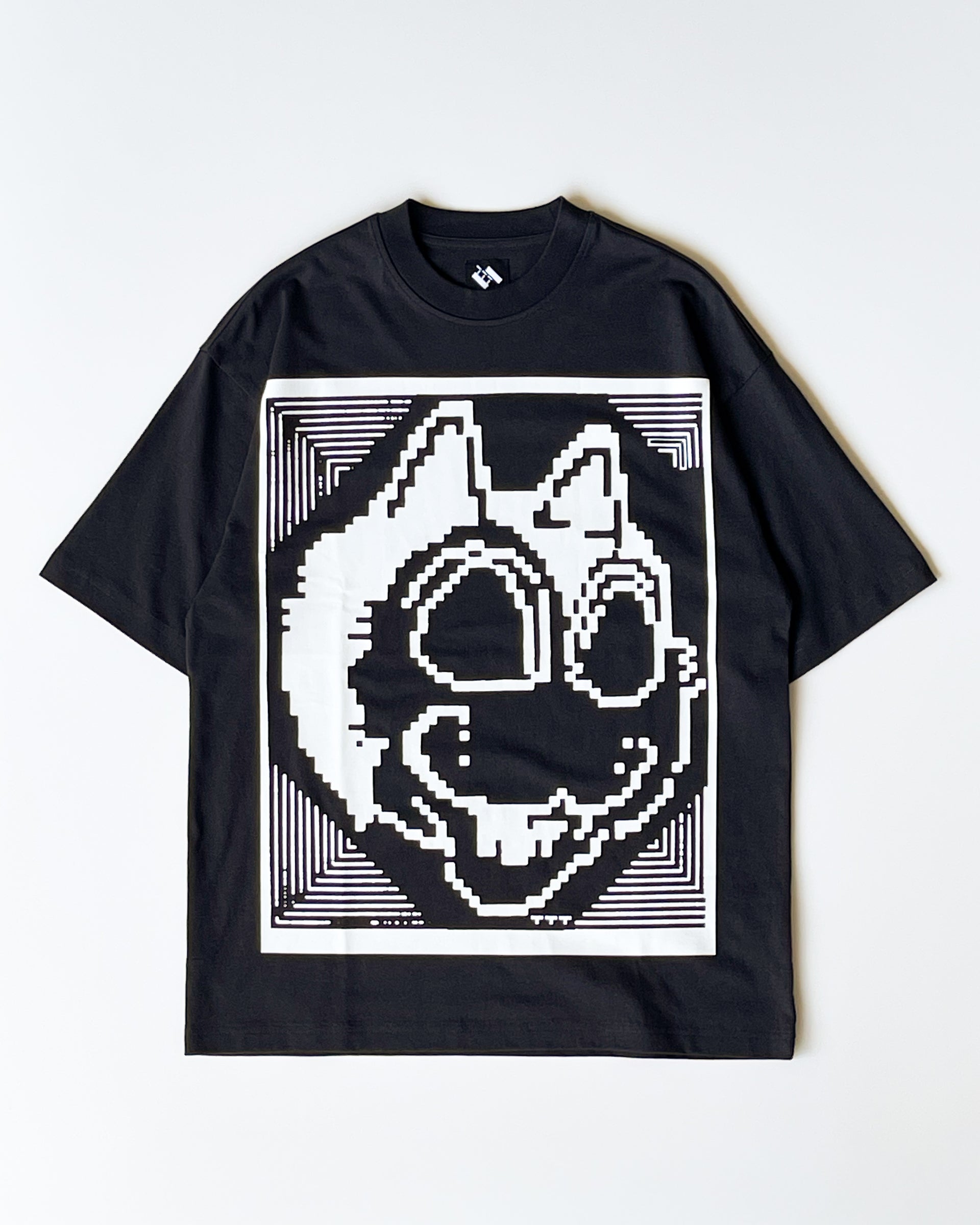 【THE TRILOGY TAPES】TTT DIGICAT T-SHIRT - BLACK