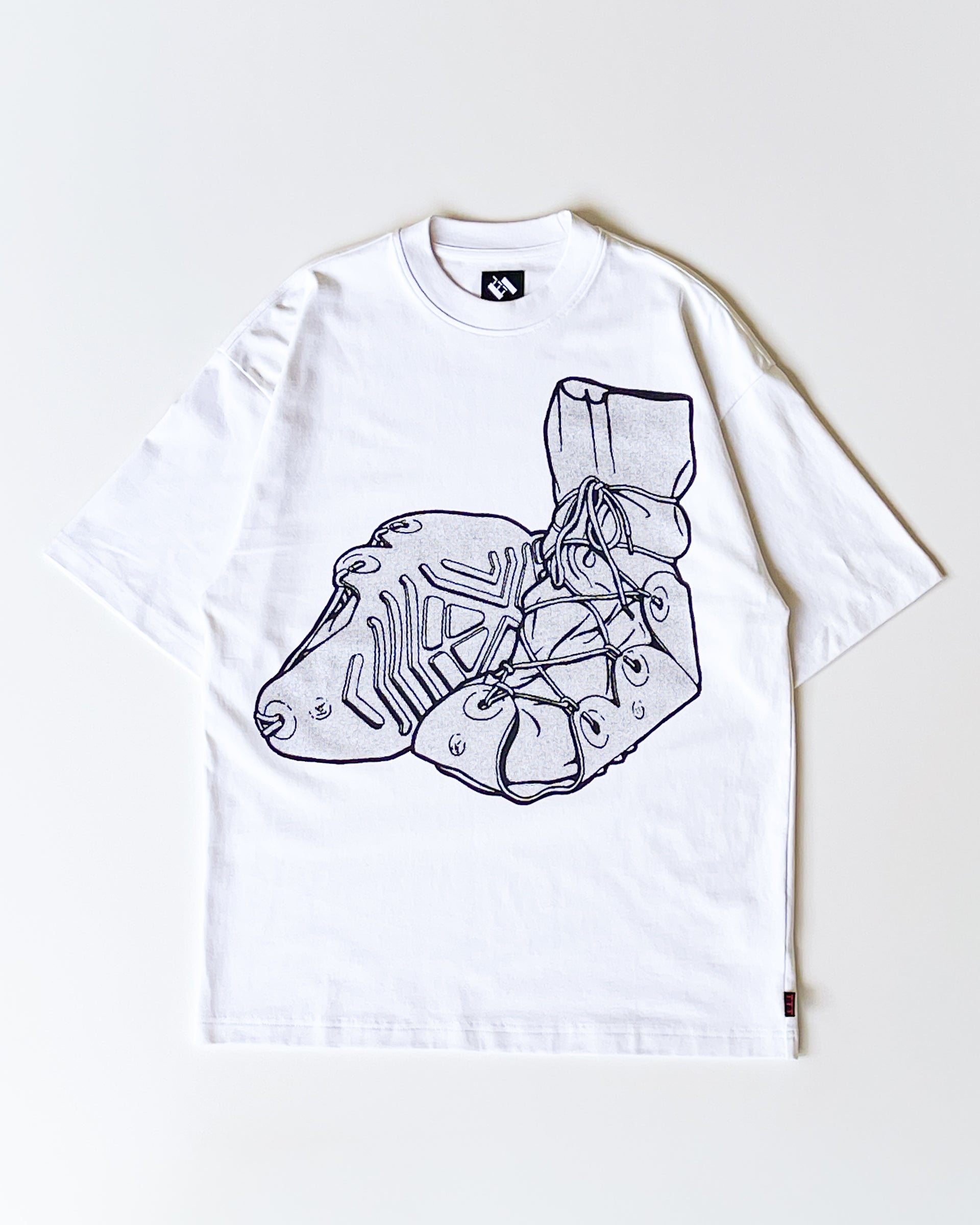 【THE TRILOGY TAPES】TTT OVERBOOT T-SHIRT - WHITE