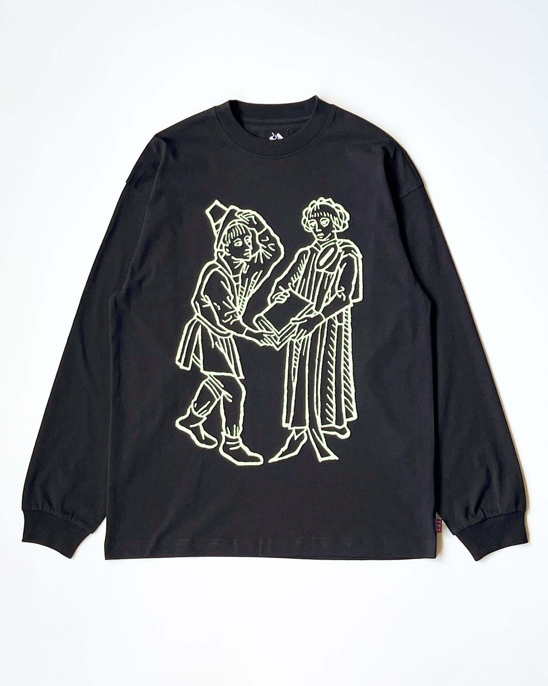 【THE TRILOGY TAPES】TTT BASTARDA GLOW IN THE DARK LONGSLEEVE - BLACK