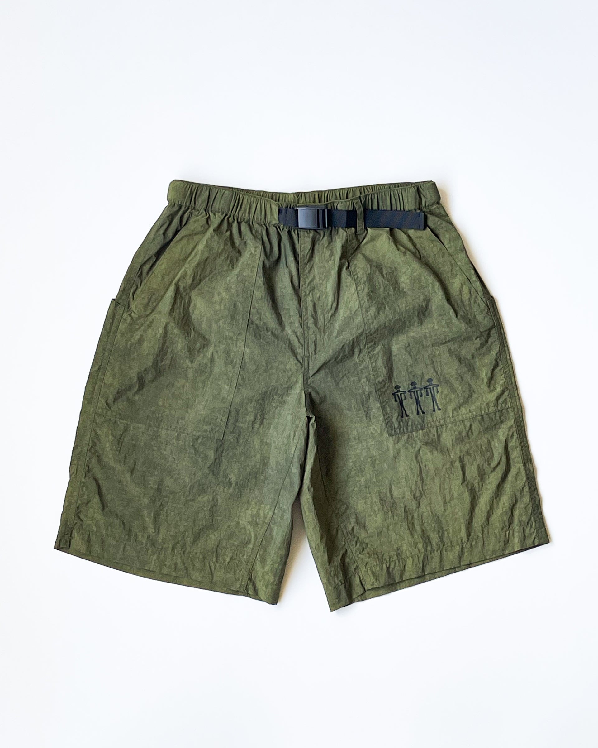 【THE TRILOGY TAPES】TTT TRAIL SHORTS - TEXTURED OLIVE