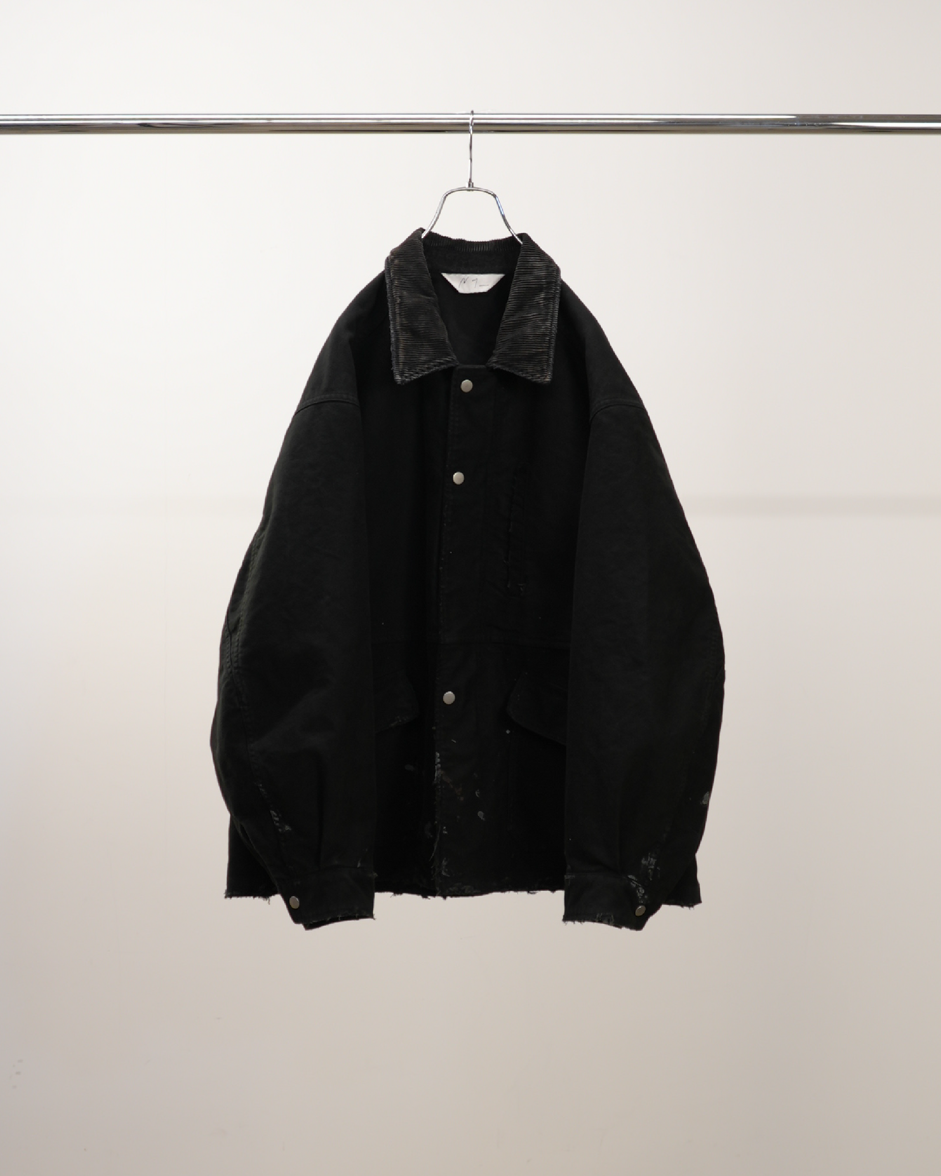 【ANCELLM】MOLESKIN WORK JACKET - BLACK