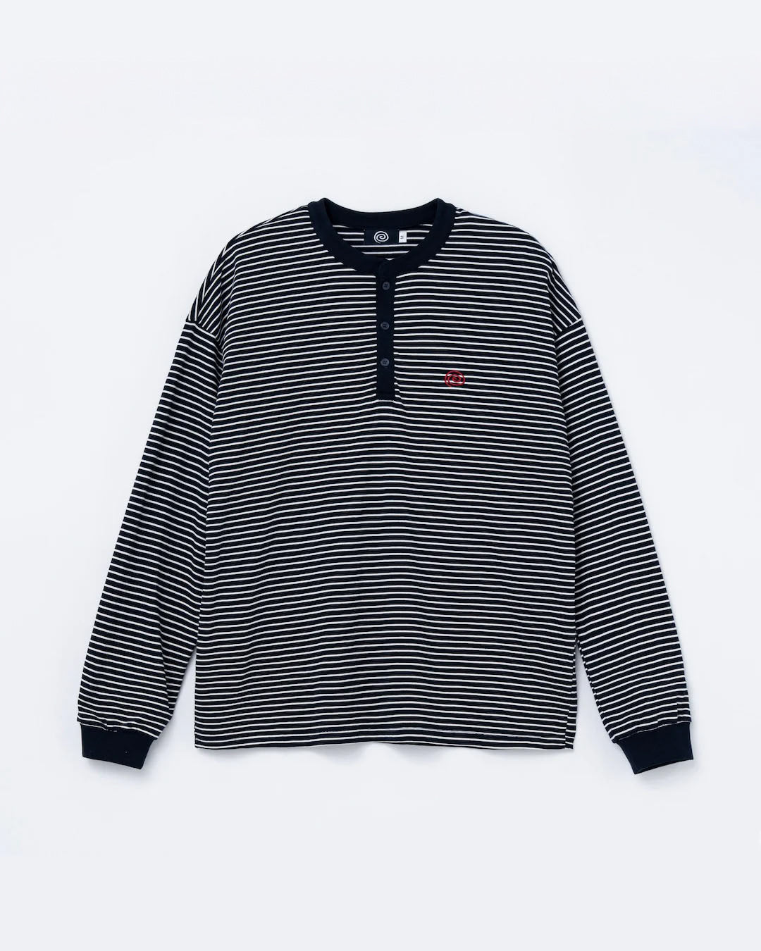 【SOL】BORDER L/S TEE - WHITE&NAVY