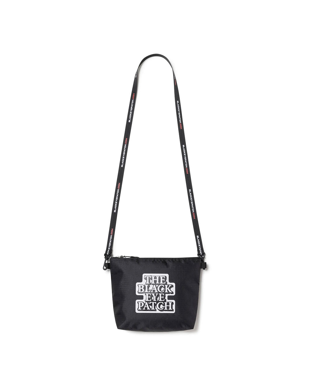 【BLACKEYEPATCH】OG LABEL NYLON SHOULDER POUCH - BLACK