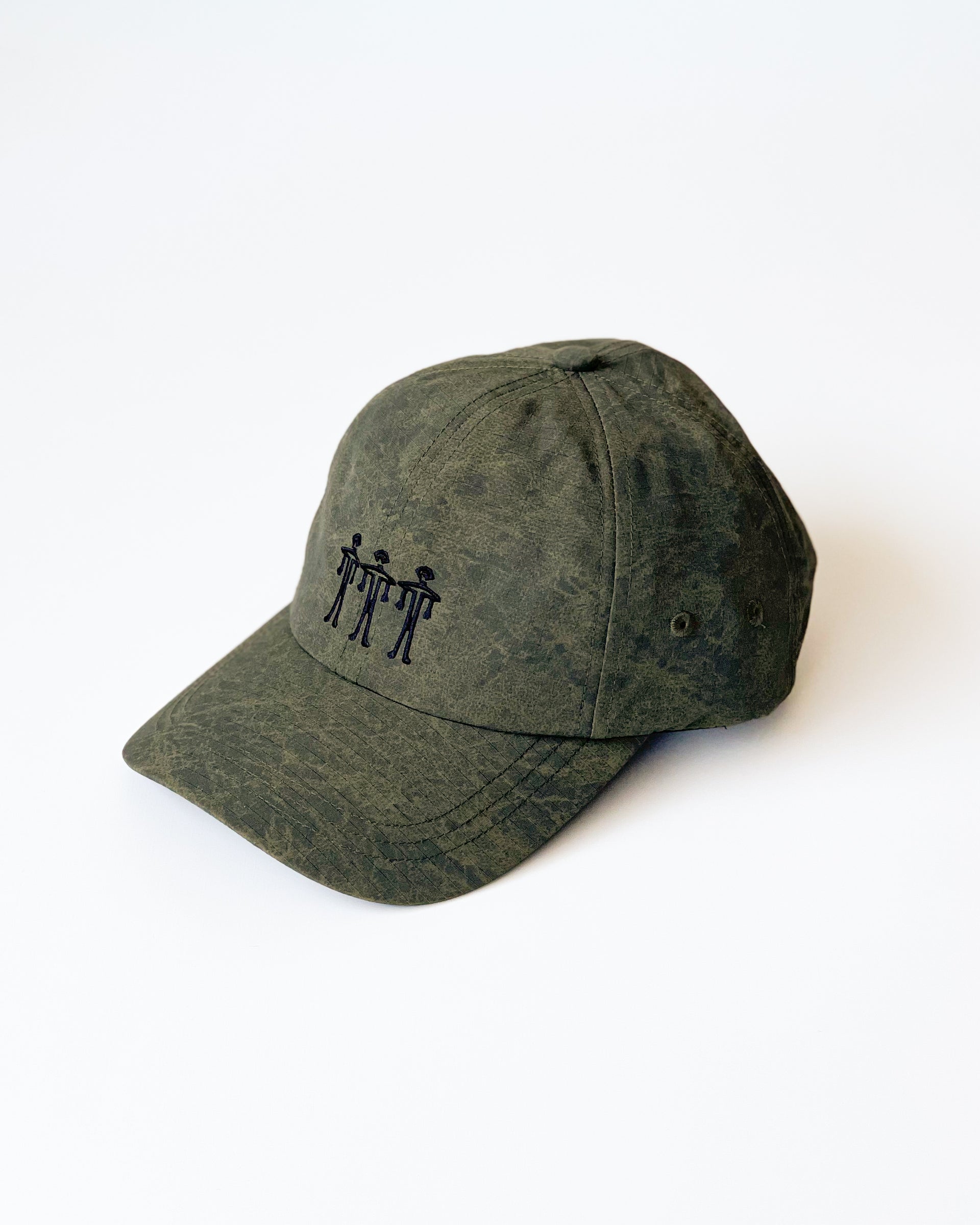 【THE TRILOGY TAPES】TTT DOGU WASHED NYLON RIPSTOP 6-PANEL - ARMY