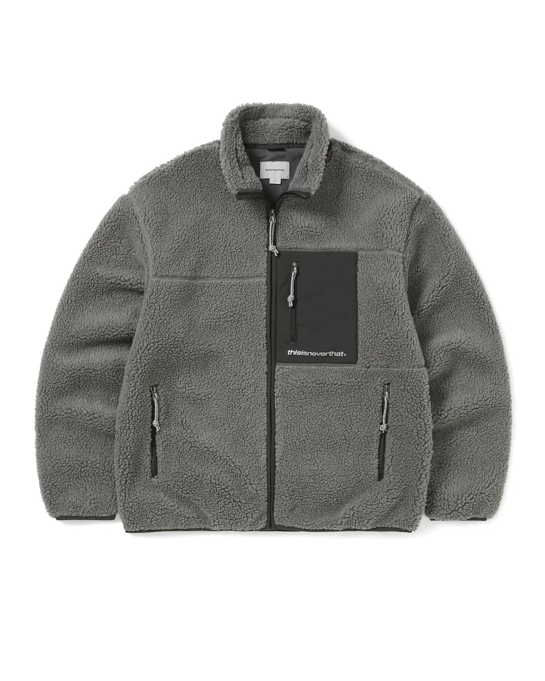 【THISISNEVERTHAT】SP SHARPA FLEECE JACKET - CHARCOAL