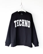 画像をギャラリービューアに読み込む, 【ISNESS MUSIC】TECHNO SWEATSHRTS - BLACK
