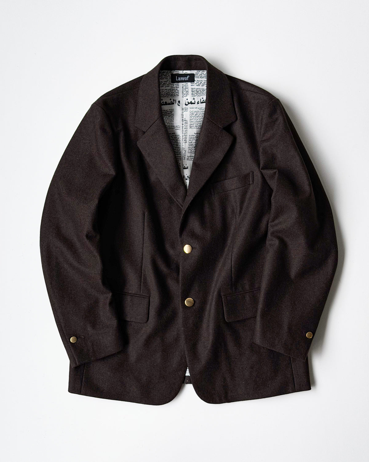 【LAMROF】PILGRIMAGE BLAZER - BROWN